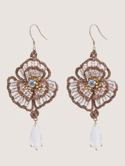 T122 Alina - Camellia Flower Earrings