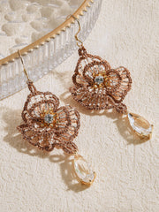 T122 Alina - Camellia Flower Earrings