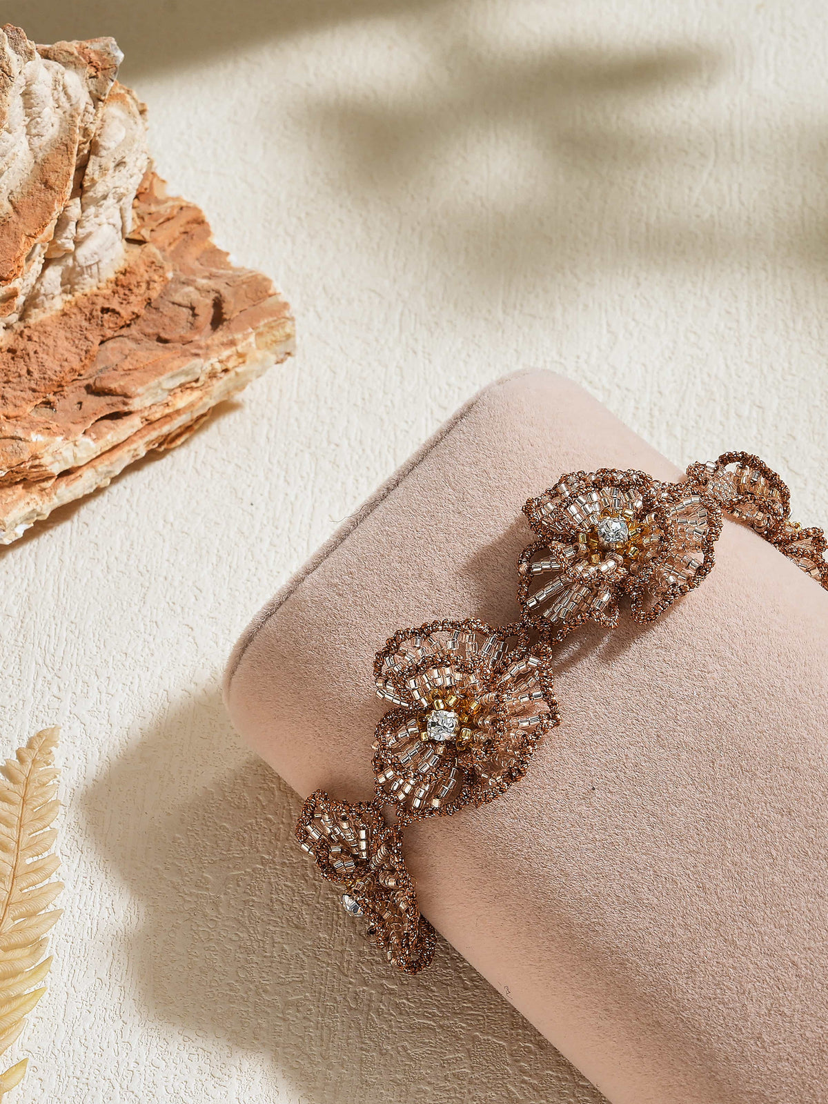 T121 Alina - Camellia Flower Bracelet