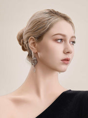 T122 Alina - Camellia Flower Earrings