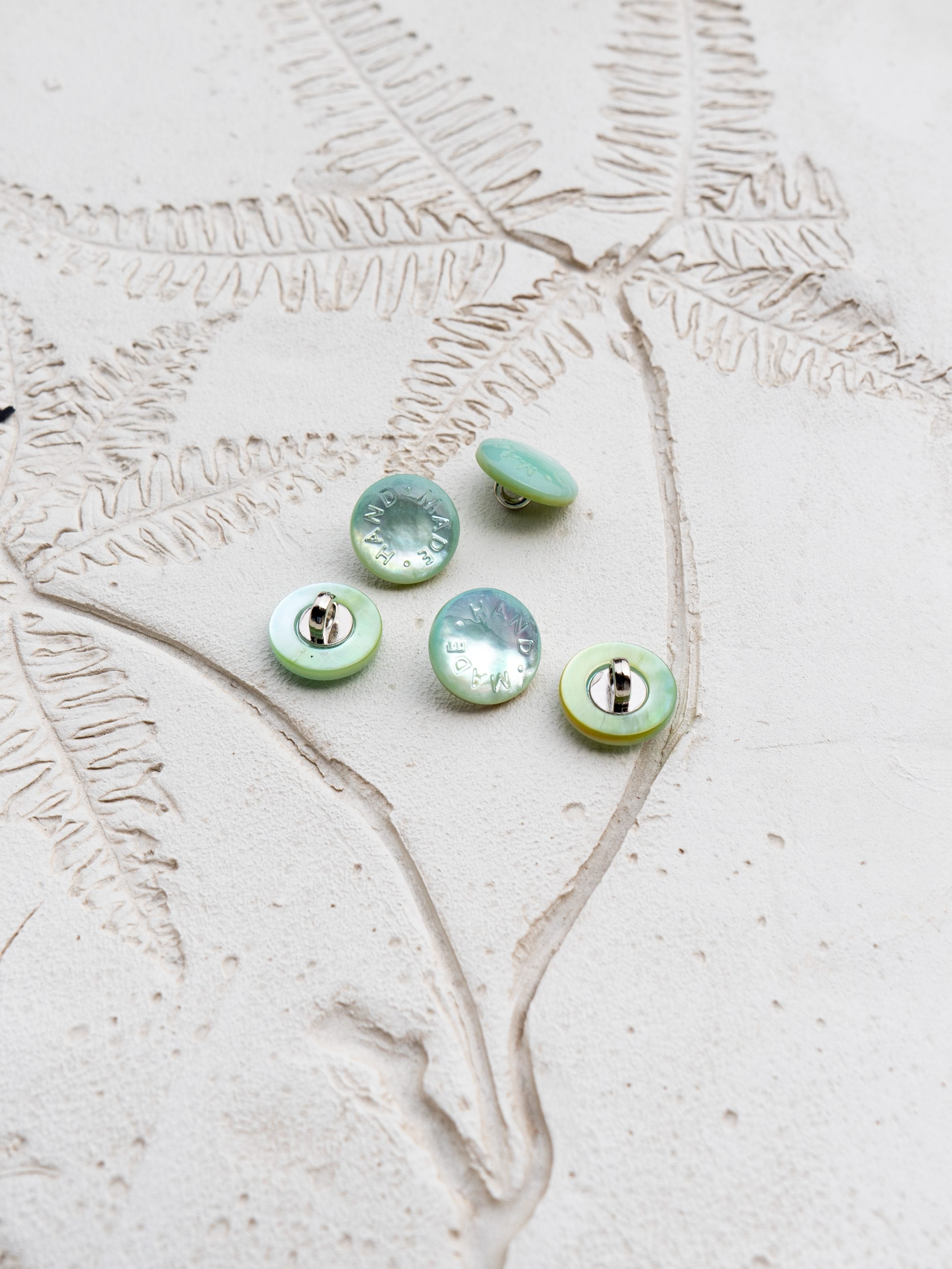 White Butterfly Shell Buttons
