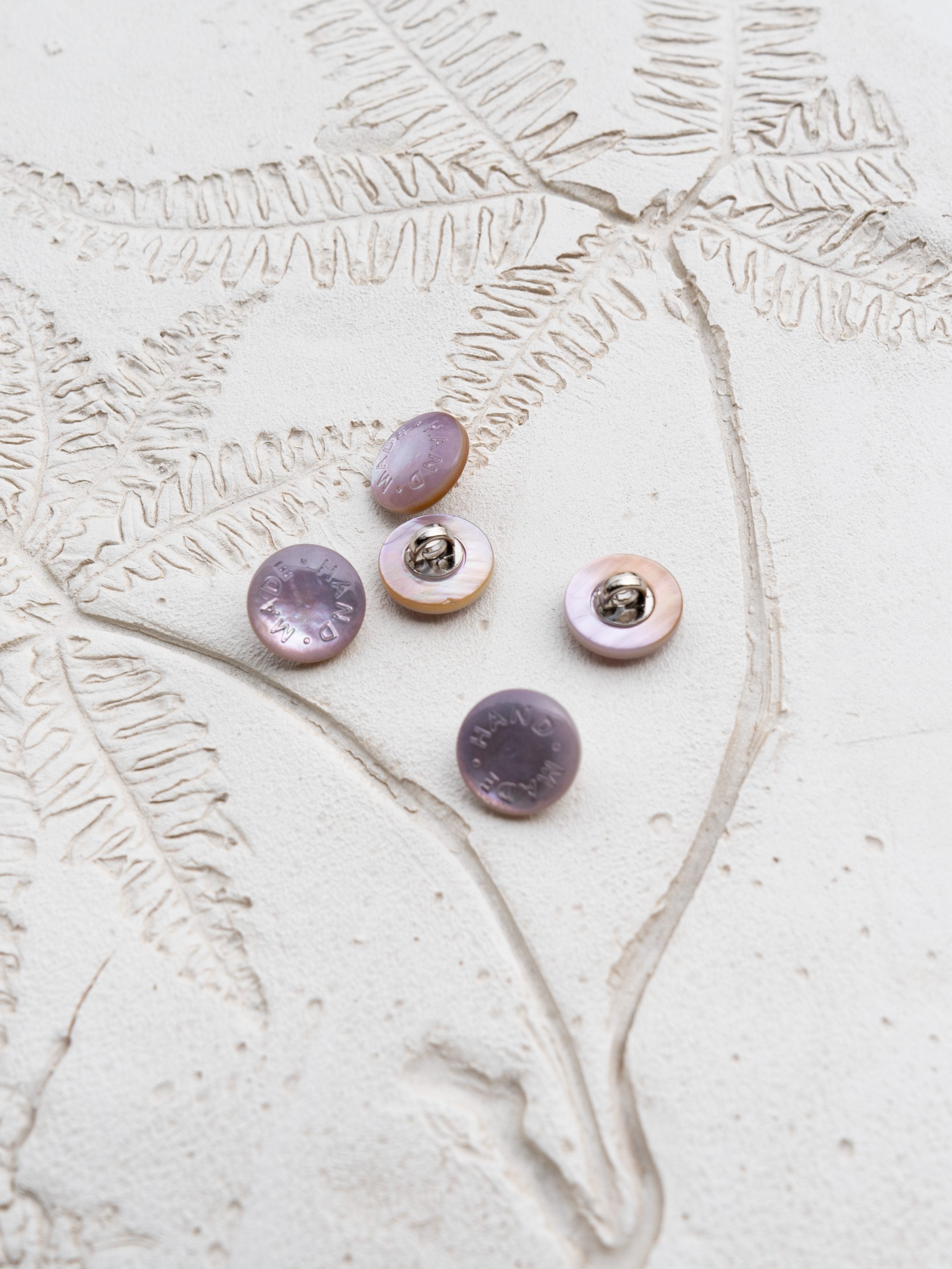 White Butterfly Shell Buttons