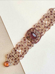 Garnet Tourmaline Bracelet Material Pack+Pattern